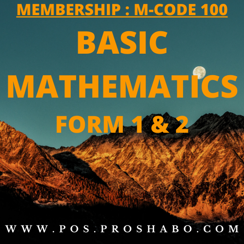 M-CODE 100: BASIC MATHEMATICS: FORM 1 & 2