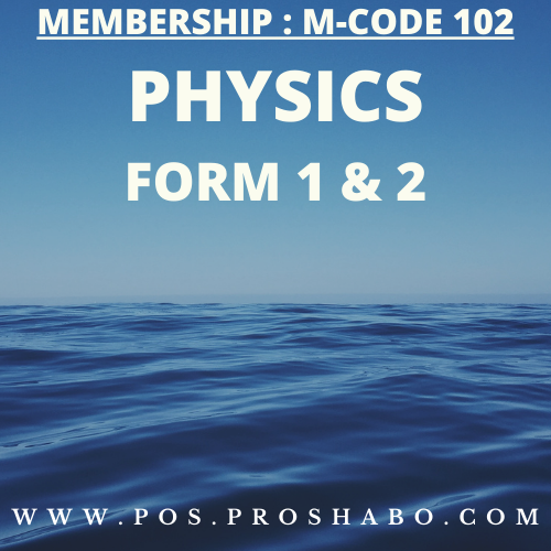 M-CODE 102: PHYSICS: FORM 1 & 2