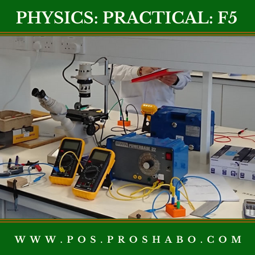 CODE 502 B: PHYSICS PRACTICAL: FORM 5