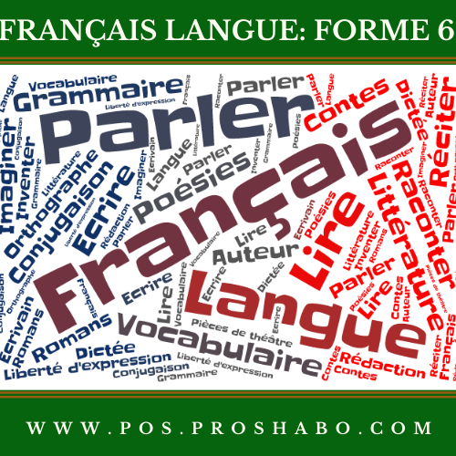 CODE 613: FRENCH LANGUAGE: FORM 6