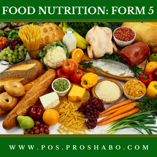 CODE 514 A: FOOD AND HUMAN NUTRITION: FORM 5