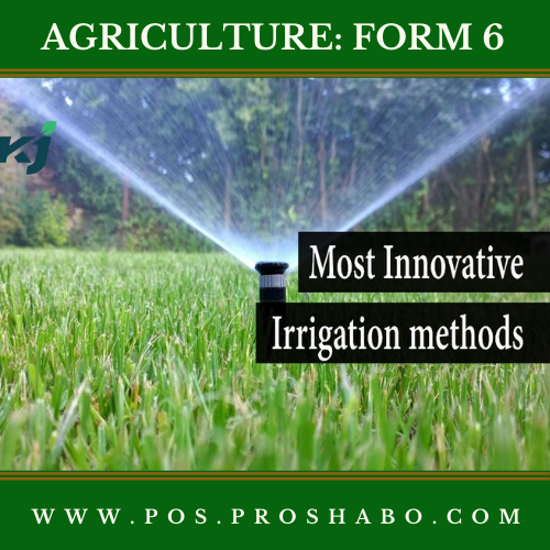 CODE 612 A: AGRICULTURE: FORM 6